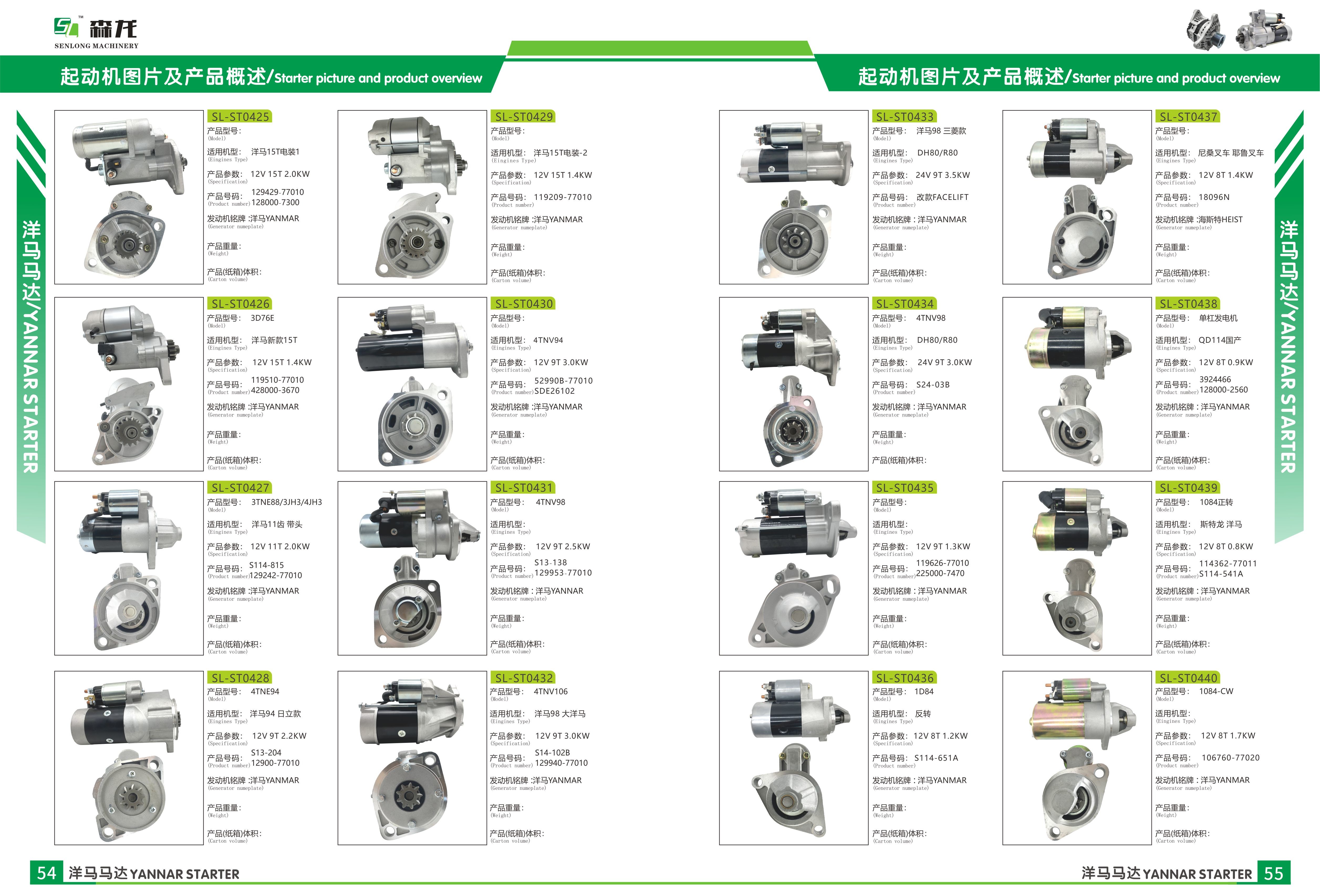Starter Motor Isuzu 6SD1 DSN2013 ,1811002301, 1811002302, 1811004220, 6008134490 For EX300-3